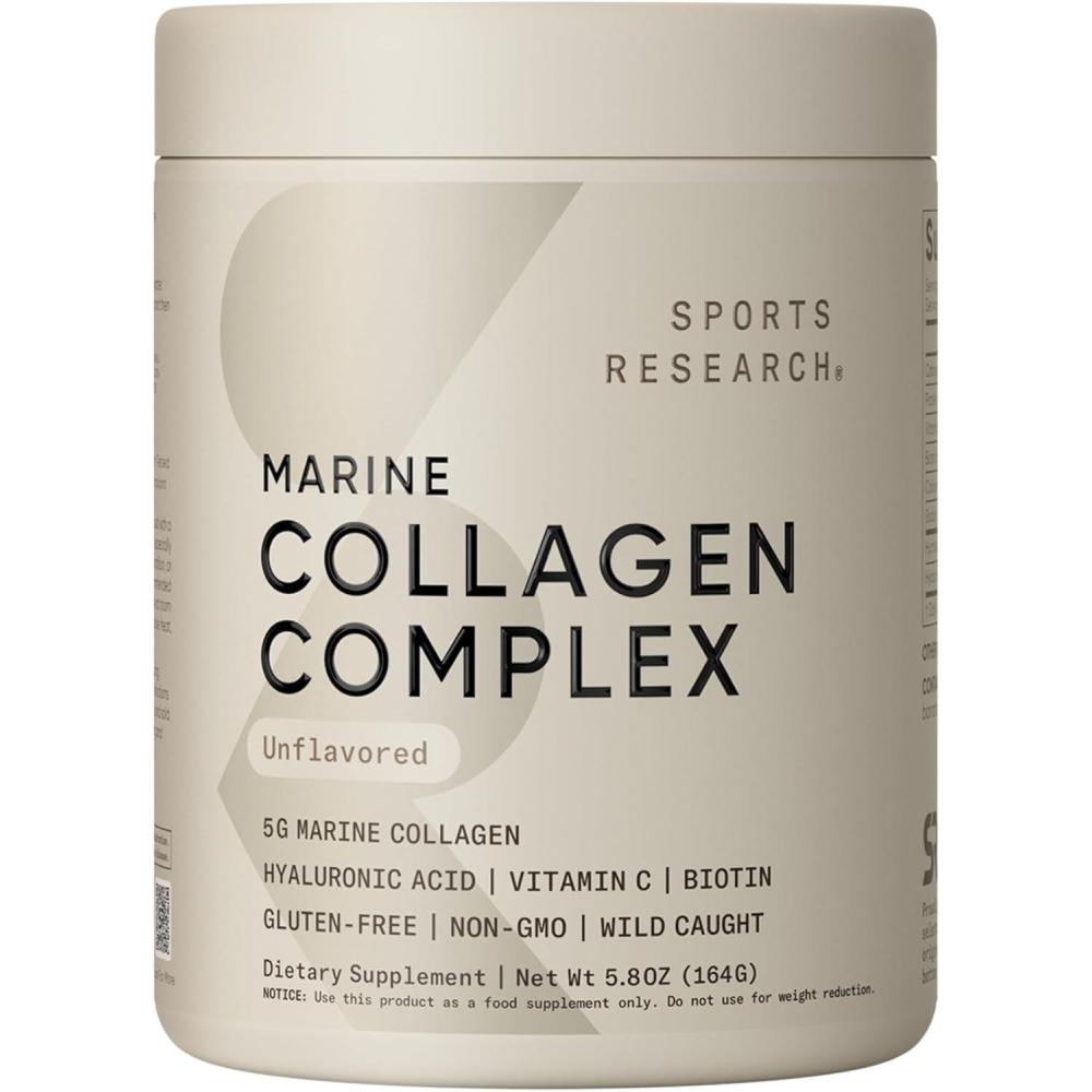 image:imageSports Research Collagen Beauty Complex with Hyaluronic Acid Vitamin C  Biotin  Pescatarian Keto Certified amp NonGMO Verified  Unflavored 30 ServingsUnflavored