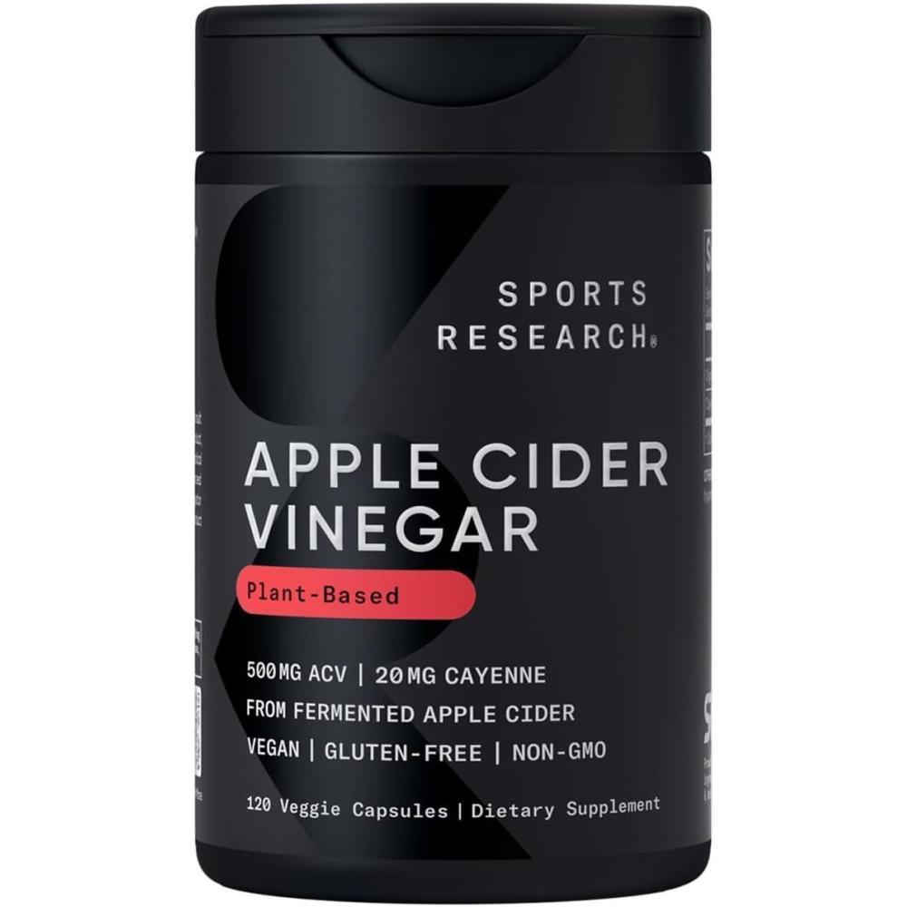 image:imageSports Research Keto Plus ACV Capsules  Diet Support with 500mg of Apple Cider Vinegar amp 1500mg goBHB Exogenous Ketones  Gluten Free amp Keto Certified  120 Veggie CapsulesACV Capsules