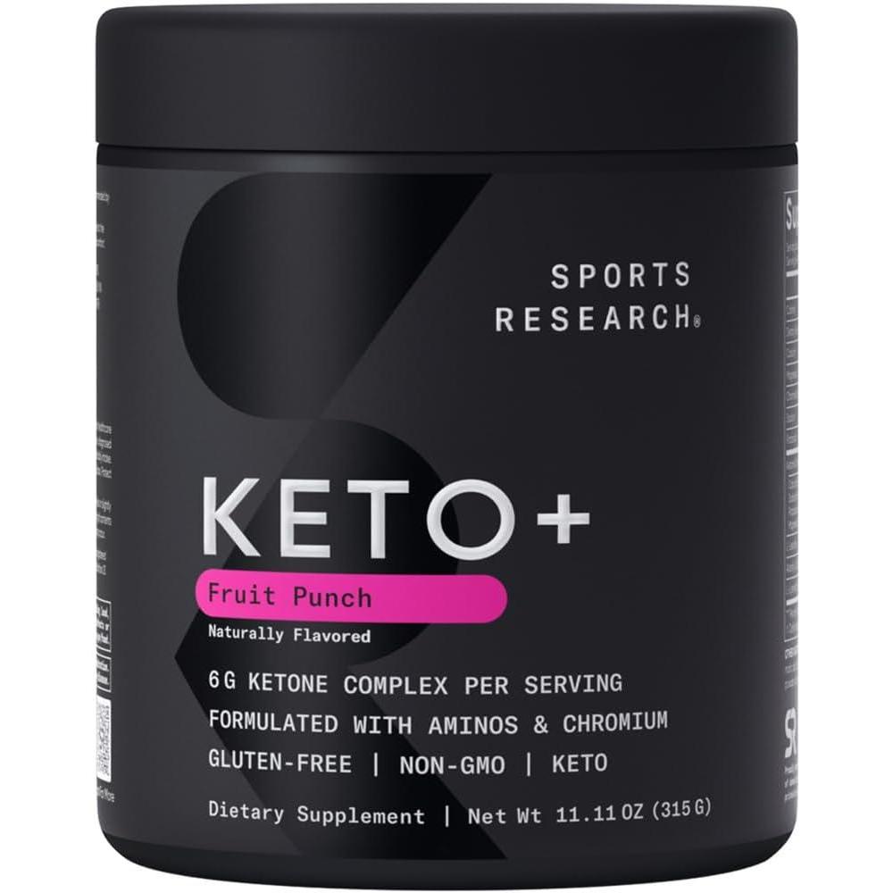 image:imageSports Research Keto Plus Exogenous Ketones with goBHB  Premium Keto Powder Supporting Ketosis Energy amp Cognitive Function  Keto Certified  Vegan Friendly  30 Servings Raspberry LemonadeFruit Punch