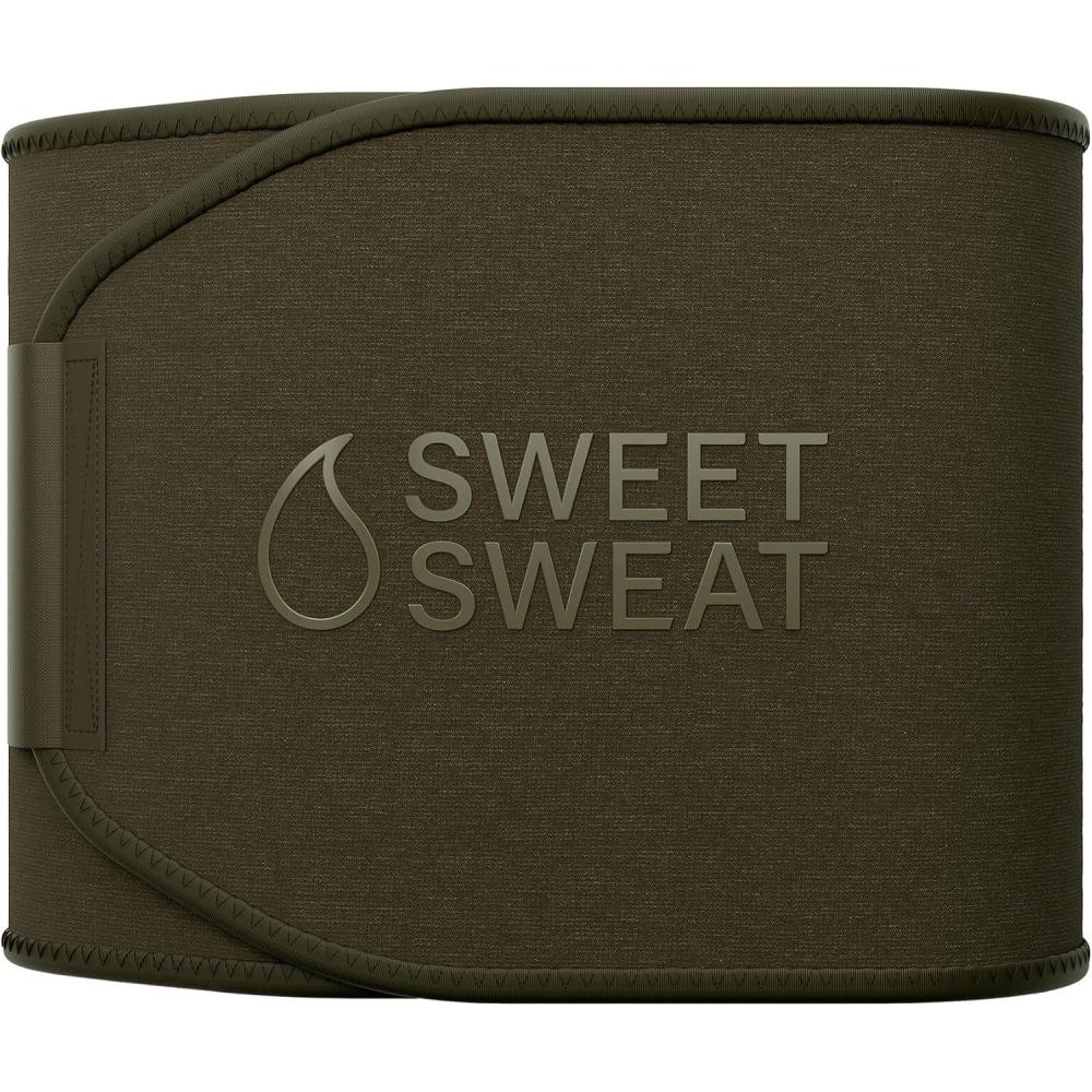 image:imageSports Research Sweet Sweat Waist Trimmer Core Series  Premium Sweat Enhancing Fitness Band for Women amp MenMatte Army