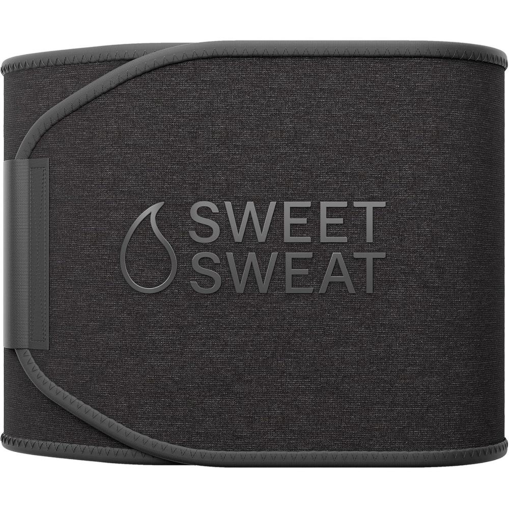 image:imageSports Research Sweet Sweat Waist Trimmer Core Series  Premium Sweat Enhancing Fitness Band for Women amp MenMatte Black