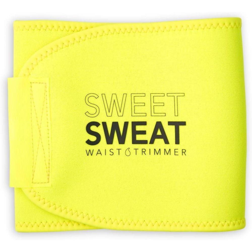image:imageSports Research Sweet Sweat Waist Trimmer Core Series  Premium Sweat Enhancing Fitness Band for Women amp MenNeon Yellow