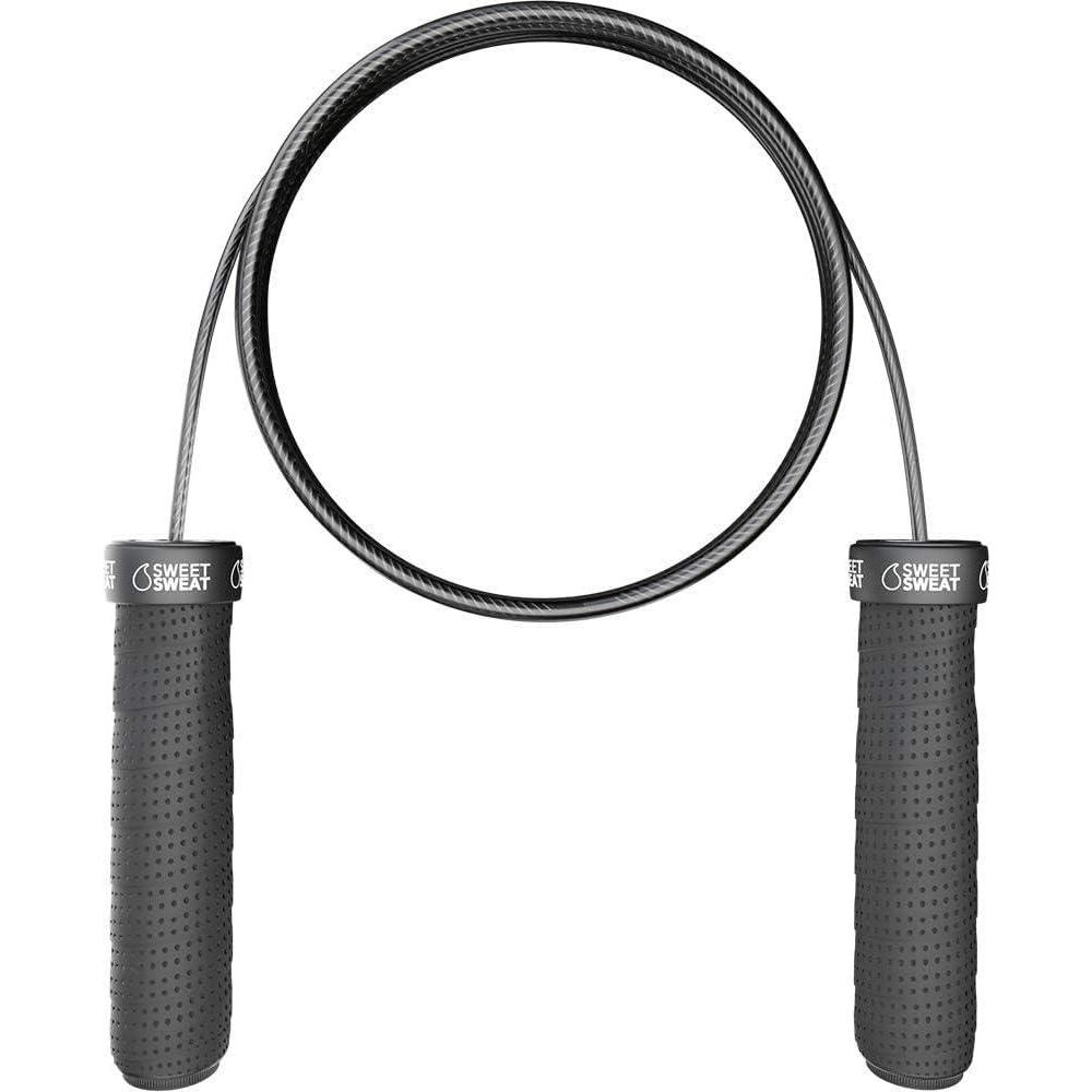 image:imageSweet Sweat Performance Jump Rope  10ft Adjustable Length Rope for Fitness and Speed Training  Includes Mesh Cary Bag amp Bonus RopeJump Rope
