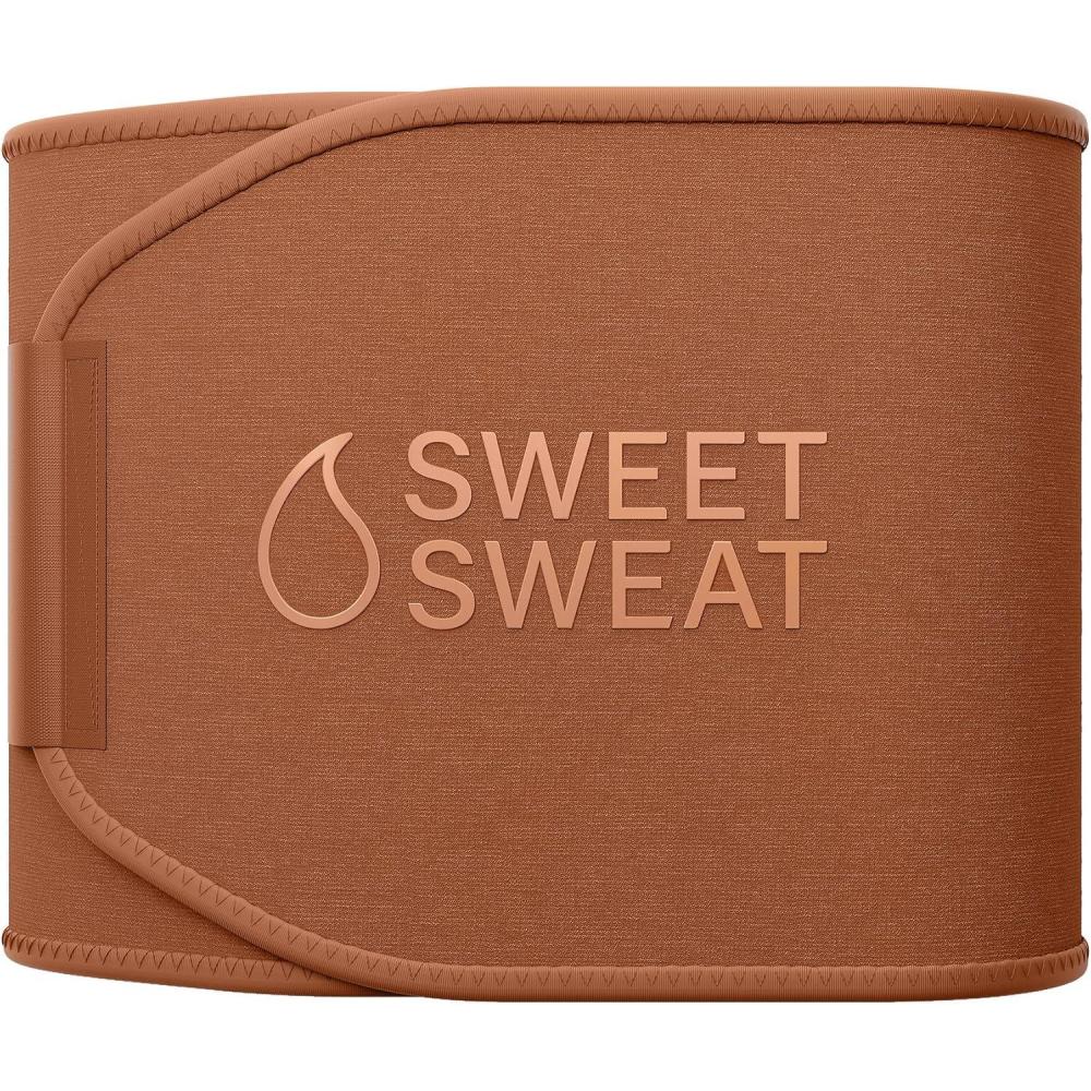 image:imageSweet Sweat Waist Trimmer Toned Series  Premium Sweat Enhancing Fitness Belt for Women amp Men  5 Adjustable SizesClay