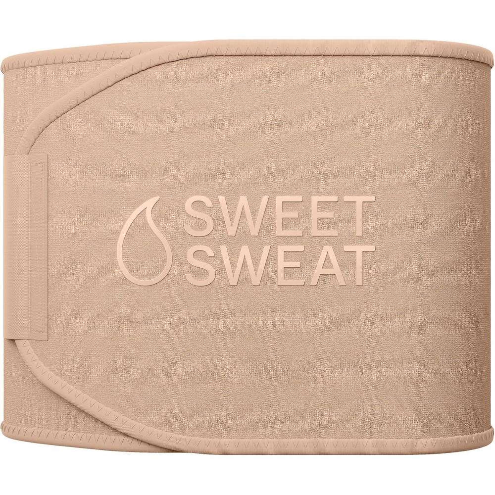 image:imageSweet Sweat Waist Trimmer Toned Series  Premium Sweat Enhancing Fitness Belt for Women amp Men  5 Adjustable SizesStone