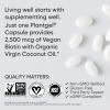 Sports Research® Biotin 10,000mcg with Organic Coconut Oil – Biotin (Vitamin B7) for Healthy Skin and Hair Support* – for Women and Men – Vegan, Non-GMO, Gluten & Soy-Free – 120 Veggie Softgels(2 500mcg)