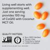 Sports Research CoQ10 (100mg) Enhanced w/Coconut Oil & Bioperine (Black Pepper) for Better Absorption | Vegan Certified, Non-GMO Verified (120 Veggie Softgels)(120 Count (Pack of 1))