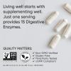 Sports Research Digestive Enzymes with Probiotics & Ginger – Plant Based for Dairy, Protein, Sugar & Carbs – Non-GMO Verified & Vegan Friendly (90 Veggie Capsules)