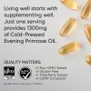 Sports Research Evening Primrose Supplement from Cold Pressed Oil – Softgels for Women’s Health & Skin Health – Gluten Free & Non-GMO GLA – High Potency 1300mg, 120 Count(120 Count (Pack of 1))