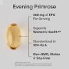 Sports Research Evening Primrose Supplement from Cold Pressed Oil – Softgels for Women’s Health & Skin Health – Gluten Free & Non-GMO GLA – High Potency 1300mg, 120 Count(240 Count (Pack of 2))