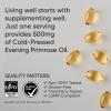 Sports Research Evening Primrose Supplement from Cold Pressed Oil – Softgels for Women’s Health & Skin Health – Gluten Free & Non-GMO GLA – High Potency 1300mg, 120 Count(240 Count (Pack of 1))