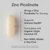 Sports Research High Potency Zinc Picolinate 30mg with Organic Coconut Oil | Highly Absorbable Zinc Supplement for Healthy Immune & Enzyme Function – Non-GMO Tested & Gluten-Free (90 Liquid Softgels)(120 Count (Pack of 1))