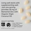 Sports Research High Potency Zinc Picolinate 30mg with Organic Coconut Oil | Highly Absorbable Zinc Supplement for Healthy Immune & Enzyme Function – Non-GMO Tested & Gluten-Free (90 Liquid Softgels)(180 Count (Pack of 1))