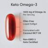 Sports Research Keto Omega Fish Oil with Wild Sockeye Salmon, Antarctic Krill Oil, Astaxanthin & Coconut MCT Oil – 1200mg of EPA & DHA per Serving | Keto Certified & Non-GMO Verified (120 Softgels)