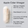 Sports Research® Keto Plus ACV Capsules – Diet Support with 500mg of Apple Cider Vinegar & 1500mg goBHB® Exogenous Ketones – Gluten Free & Keto Certified – 120 Veggie Capsules(ACV Capsules)