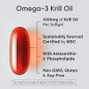 Sports Research Krill Oil Supplement with EPA & DHA Omega 3, Phospholipids & Astaxanthin from Antarctic Krill – Highest Concentration of Krill Oil for Men & Women – 1000mg, 30 Softgel Capsules(30 Count (Pack of 1))