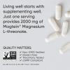 Sports Research® Magnesium L-Threonate Capsules 2000mg – High-Absorption Magtein® for Enhanced Brain Health, Memory, Focus & Restful Sleep Support – Vegan · Non-GMO · Gluten Free – 90 Count(180 Count (Pack of 1))