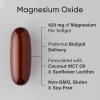 Sports Research® Magnesium Oxide 420mg with Coconut MCT Oil – Magnesium Supplement for Muscle, Nerve, and Bone Support* – Gluten-Free, Non-GMO – 90 Softgels