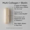 Sports Research® Multi Collagen Pills for Women & Men – Collagen Peptides (Type I, II, III, V, X) Enhanced with Hyaluronic Acid & Vitamin C – Gluten Free ­· Non-GMO – 90 Capsules(Collagen with Biotin)
