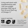 Sports Research® Omega-3 ­­Fish Oil Mini-Softgels – Sourced from Wild Caught Alaska Pollock – Burpless, Bovine Free, Non-GMO, & MSC Certified Sustainable – 120 Count(90 Count (Pack of 1))