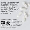 Sports Research® Organic Coconut Oil Capsules 3000MG – Cold Pressed Extra Virgin Coconut Oil with Medium Chain Triglycerides (MCTs) – Vegan Friendly & Non-GMO Verified – 120 Softgels