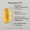 Sports Research Organic Flaxseed Oil Softgels 1242mg – Plant Based Omega 3 Supplement with 720mg ALA for Women & Men – Non-GMO, Soy & Gluten Free (200 Count)(200 Count (Pack of 1))