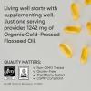Sports Research Organic Flaxseed Oil Softgels 1242mg – Plant Based Omega 3 Supplement with 720mg ALA for Women & Men – Non-GMO, Soy & Gluten Free (200 Count)(200 Count (Pack of 1))