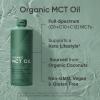 Sports Research® Organic MCT Oil 16oz – Full Spectrum (C8, C10, C12) Sourced from Coconut Oil – Keto Brain & Body Fuel* – Vegan Certified · Non-GMO · Informed Choice Certified – Unflavored(128 Fl Oz (Pack of 1))