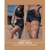 Sports Research Sweet Sweat Toned Thigh Trimmers for Men & Women | Increases Heat & Sweat to the Thighs (Clay, Large)(Sand)