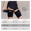 Sports Research Sweet Sweat Toned Thigh Trimmers for Men & Women | Increases Heat & Sweat to the Thighs (Clay, Small)(Yellow)
