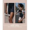 Sports Research Sweet Sweat Toned Thigh Trimmers for Men & Women | Increases Heat & Sweat to the Thighs (Stone, Medium)(Quartz)