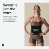 Sports Research Sweet Sweat Waist Trimmer (Core Series) – Premium Sweat Enhancing Fitness Band for Women & Men(Black)