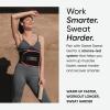 Sports Research Sweet Sweat Waist Trimmer (Core Series) – Premium Sweat Enhancing Fitness Band for Women & Men(Black/Pink)