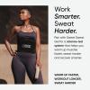 Sports Research Sweet Sweat Waist Trimmer (Core Series) – Premium Sweat Enhancing Fitness Band for Women & Men(Black/White)