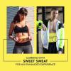 Sports Research Sweet Sweat Waist Trimmer (Core Series) – Premium Sweat Enhancing Fitness Band for Women & Men(Neon Yellow)