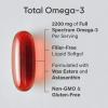 Sports Research® Total Omega-3 Fish Oil 2200mg – Made from Antarctic Krill w/Astaxanthin, Wild Sockeye Salmon & Alaska Pollock – 960mg of EPA & DHA – 120 Softgels