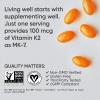 Sports Research® Vitamin K2 as MK-7 100mcg with Coconut MCT Oil – 60 Veggie Softgels (2 Month Supply) Vegan Certified, Non-GMO Verified, Gluten & Soy Free(60 Count (Pack of 1))
