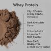 Sports Research Whey Protein Isolate – Sports Nutrition Protein Powder 25g per Serving – 2.27lb Bag Whey Protein – Dutch Chocolate Bulk Protein Powder, 25 Servings(Dark Chocolate)