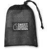 Sweet Sweat Hip Bands with 3 Levels of Resistance | Non-Slip Fabric Booty Bands for Squats & Lunges | Includes Free Mesh Carrying Bag(Gray Hip Bands)