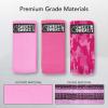 Sweet Sweat Hip Bands with 3 Levels of Resistance | Non-Slip Fabric Booty Bands for Squats & Lunges | Includes Free Mesh Carrying Bag(Pink Hip Bands)