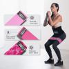 Sweet Sweat Hip Bands with 3 Levels of Resistance | Non-Slip Fabric Booty Bands for Squats & Lunges | Includes Free Mesh Carrying Bag(Pink Hip Bands)
