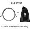 Sweet Sweat Performance Jump Rope ~ 10ft Adjustable Length Rope for Fitness and Speed Training ~ Includes Mesh Cary Bag & Bonus Rope(Speed Rope)