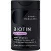 Sports Research® Biotin 10,000mcg with Organic Coconut Oil – Biotin (Vitamin B7) for Healthy Skin and Hair Support* – for Women and Men – Vegan, Non-GMO, Gluten & Soy-Free – 30 Veggie Softgels(5 000mcg)