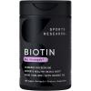 Sports Research® Biotin 10,000mcg with Organic Coconut Oil – Biotin (Vitamin B7) for Healthy Skin and Hair Support* – for Women and Men – Vegan, Non-GMO, Gluten & Soy-Free – 120 Veggie Softgels(10 000mcg)