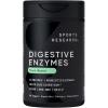 Sports Research Digestive Enzymes with Probiotics & Ginger – Plant Based for Dairy, Protein, Sugar & Carbs – Non-GMO Verified & Vegan Friendly (90 Veggie Capsules)