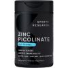 image:imageSports Research High Potency Zinc Picolinate 30mg with Organic Coconut Oil  Highly Absorbable Zinc Supplement for Healthy Immune amp Enzyme Function  NonGMO Tested amp GlutenFree 90 Liquid Softgels60 Count Pack of 1
