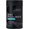 image:imageSports Research High Potency Zinc Picolinate 30mg with Organic Coconut Oil  Highly Absorbable Zinc Supplement for Healthy Immune amp Enzyme Function  NonGMO Tested amp GlutenFree 90 Liquid Softgels90 Count Pack of 1