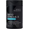 Sports Research Keto Omega Fish Oil with Wild Sockeye Salmon, Antarctic Krill Oil, Astaxanthin & Coconut MCT Oil – 1200mg of EPA & DHA per Serving | Keto Certified & Non-GMO Verified (120 Softgels)