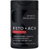Sports Research® Keto Plus ACV Capsules – Diet Support with 500mg of Apple Cider Vinegar & 1500mg goBHB® Exogenous Ketones – Gluten Free & Keto Certified – 120 Veggie Capsules(ACV Keto)