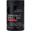Sports Research Krill Oil Supplement with EPA & DHA Omega 3, Phospholipids & Astaxanthin from Antarctic Krill – Highest Concentration of Krill Oil for Men & Women – 1000mg, 30 Softgel Capsules(30 Count (Pack of 1))